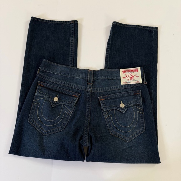 True Religion Ricky Jeans Mens 38 x 31 Flap Pocket Straight Leg - Picture 8 of 8
